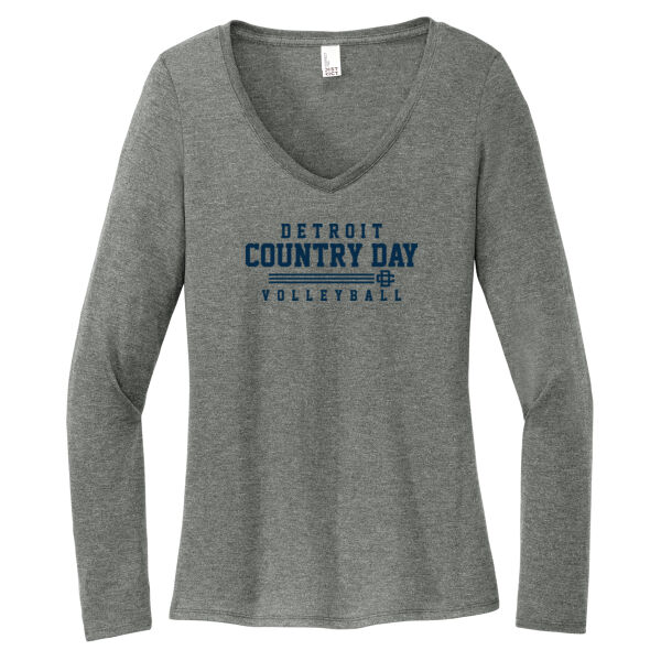 Women’s Perfect Tri® Long Sleeve V-Neck Tee Thumbnail